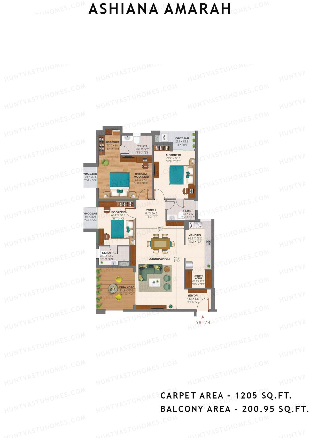 Ashiana Amarah Tower 2 Unit 6 Floor Plan