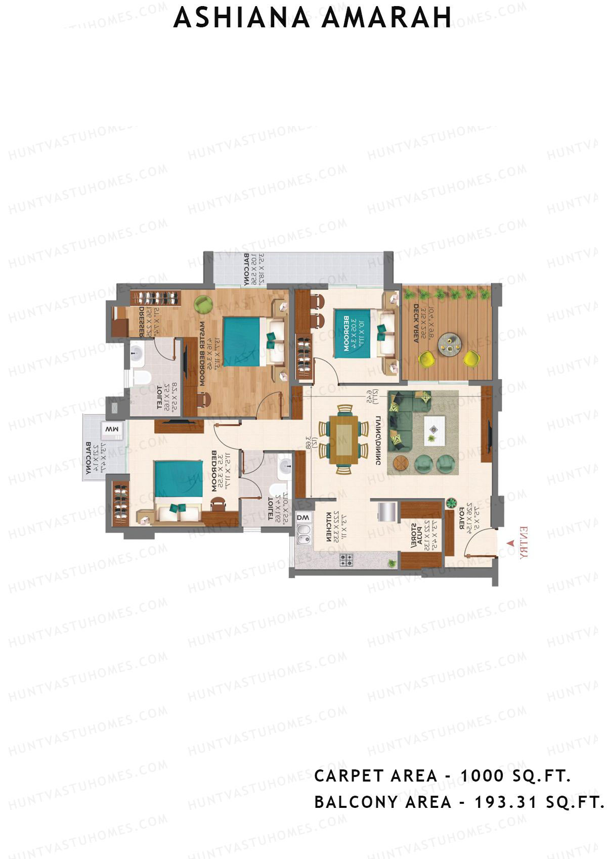 Ashiana Amarah Tower 3 Unit 9 Floor Plan
