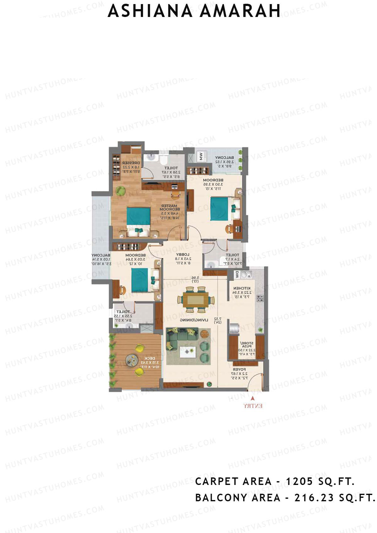 Ashiana Amarah Tower 5 Unit 17 Floor Plan