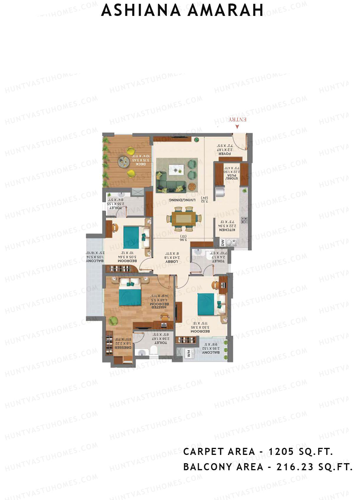 Ashiana Amarah Tower 5 Unit 19 Floor Plan
