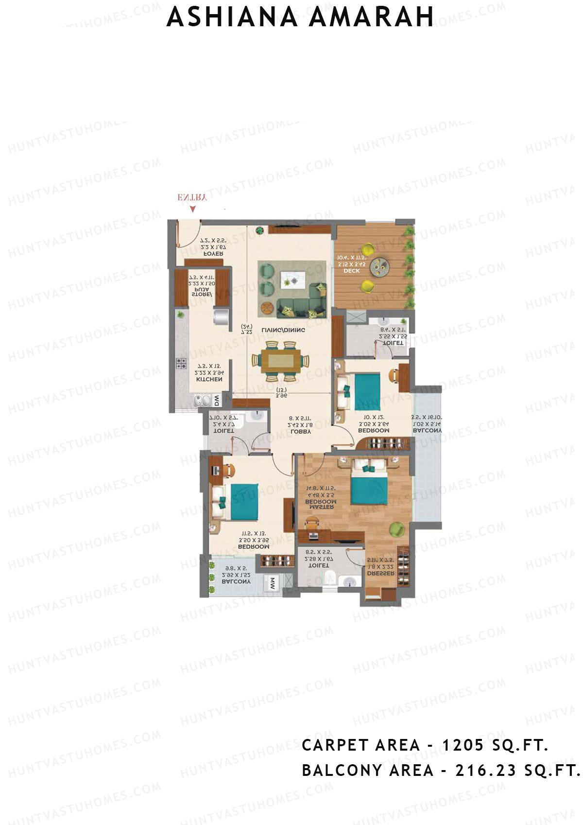 Ashiana Amarah Tower 5 Unit 20 Floor Plan