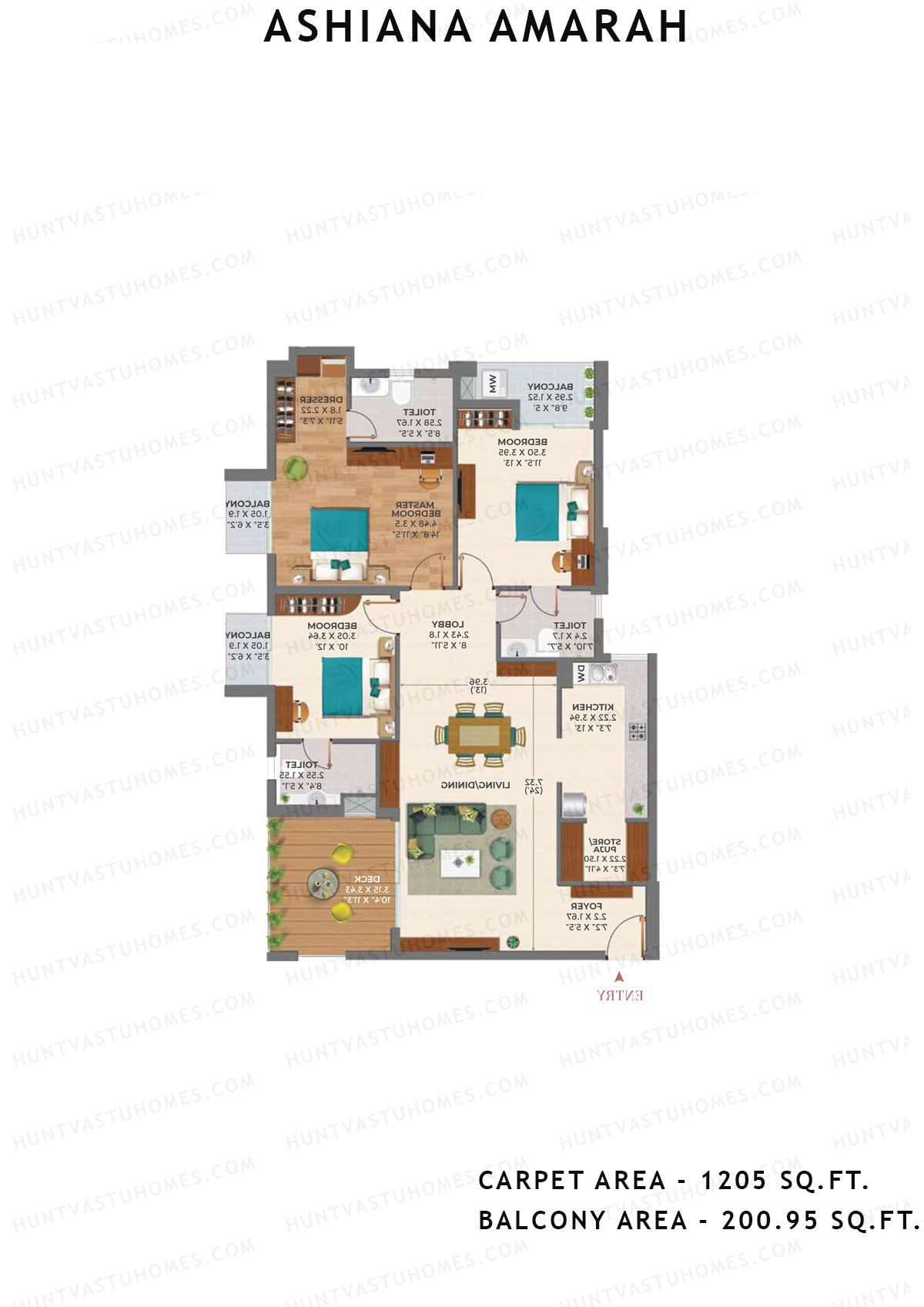 Ashiana Amarah Tower 5 Unit 17 Floor Plan