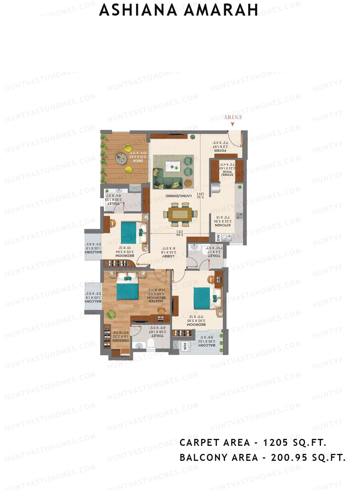 Ashiana Amarah Tower 5 Unit 19 Floor Plan