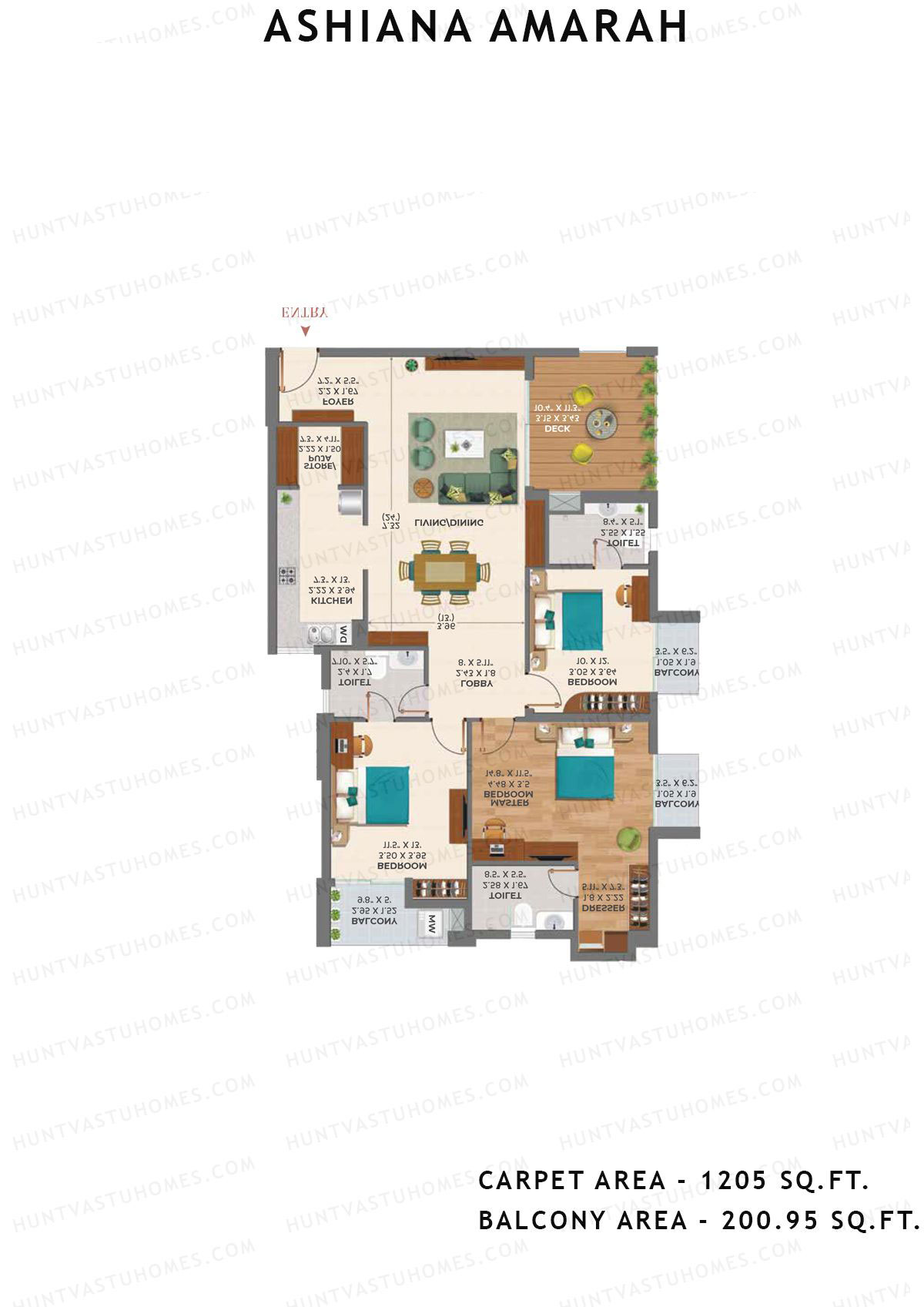 Ashiana Amarah Tower 5 Unit 20 Floor Plan