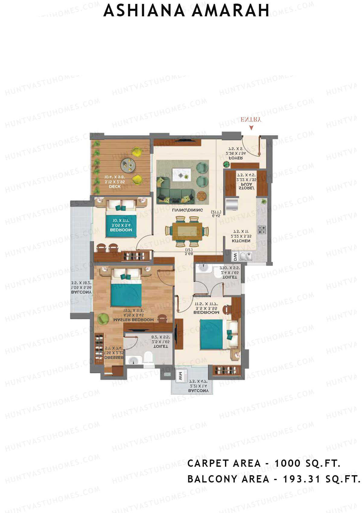 Ashiana Amarah Tower 6 Unit 23 Floor Plan