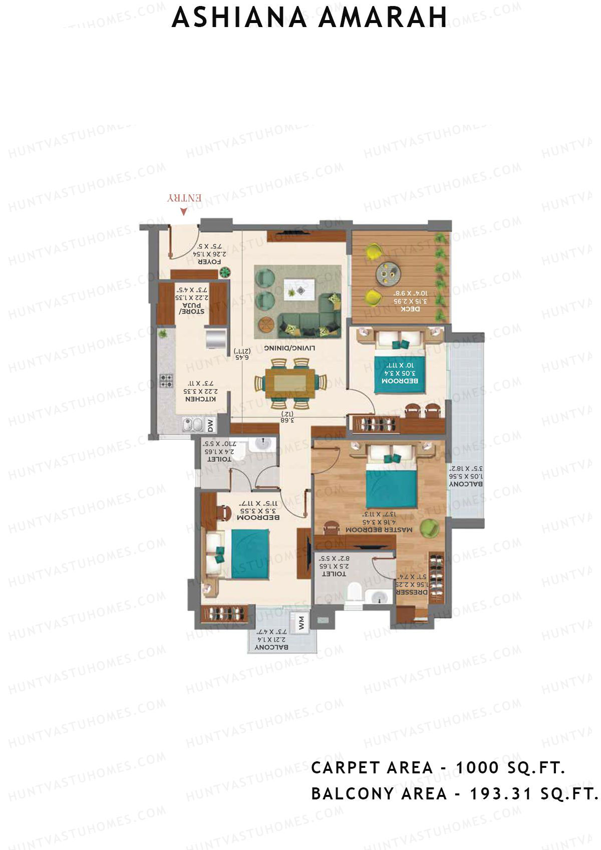 Ashiana Amarah Tower 6 Unit 24 Floor Plan