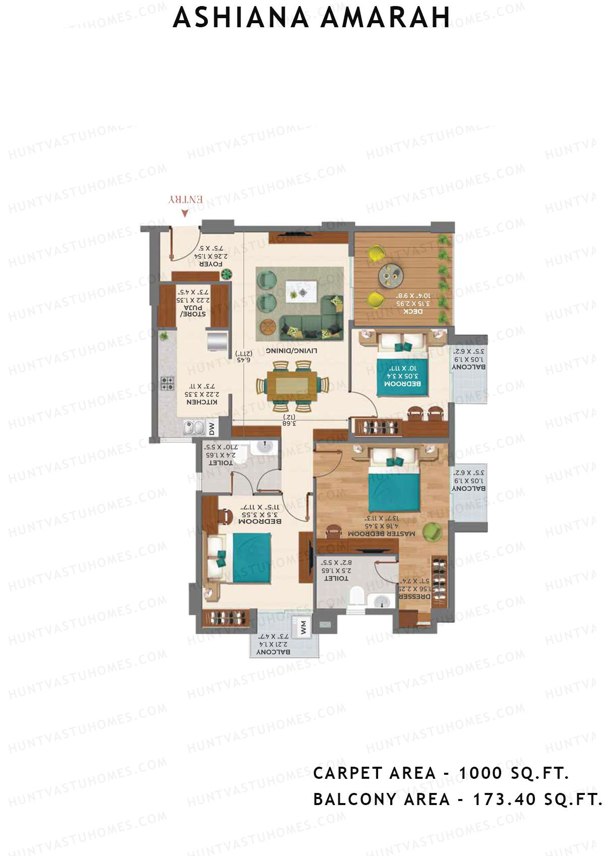 Ashiana Amarah Tower 6 Unit 24 Floor Plan