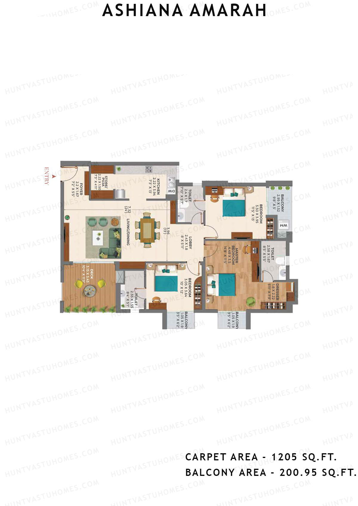 Ashiana Amarah Tower 7 Unit 26 Floor Plan