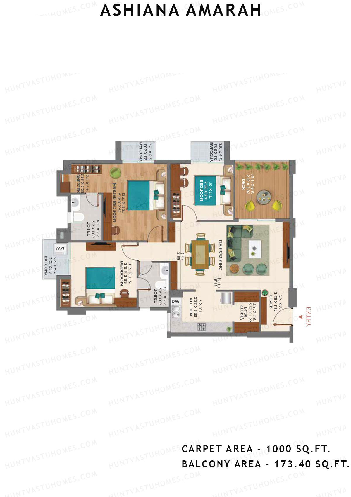 Ashiana Amarah Tower 8 Unit 29 Floor Plan