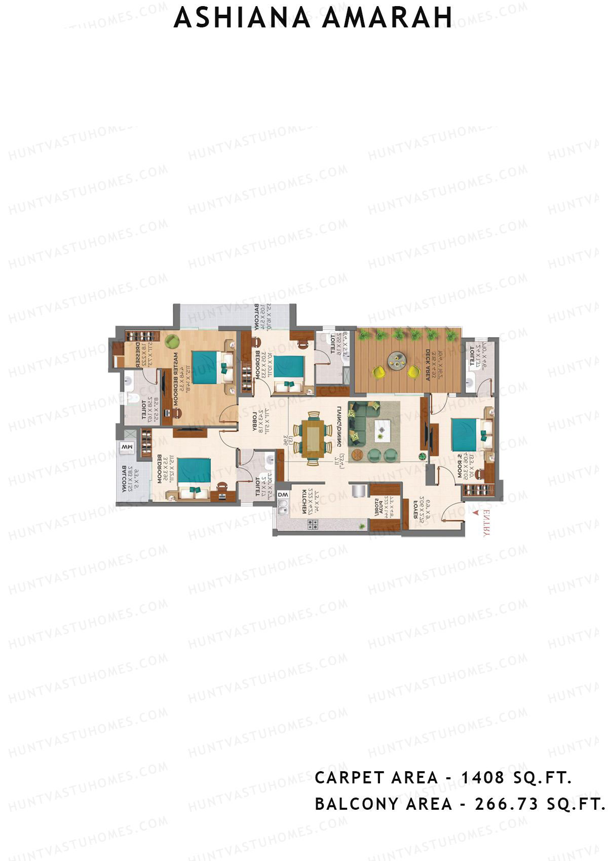 Ashiana Amarah Tower 4 Unit 13 Floor Plan