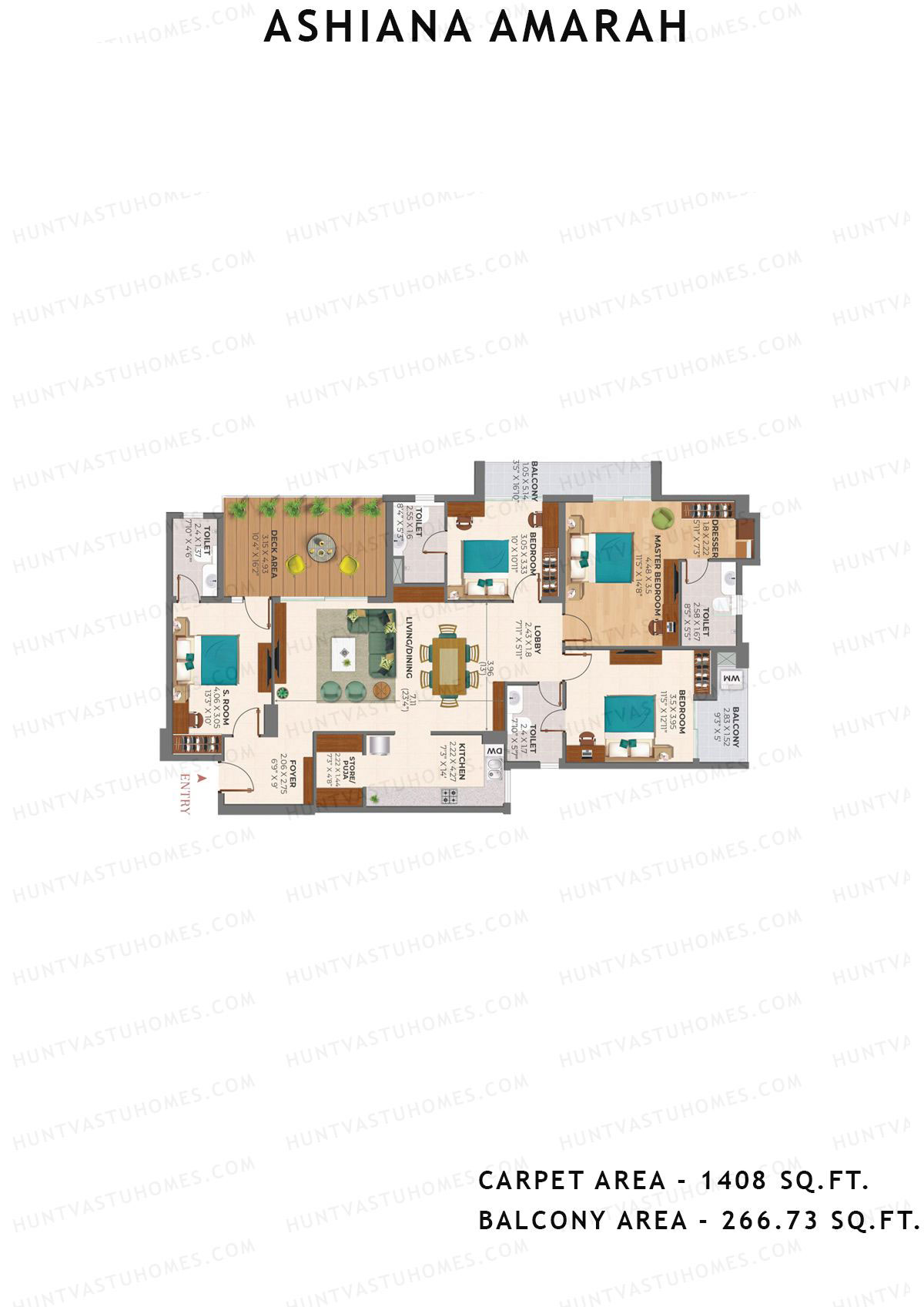 Ashiana Amarah Tower 4 Unit 15 Floor Plan