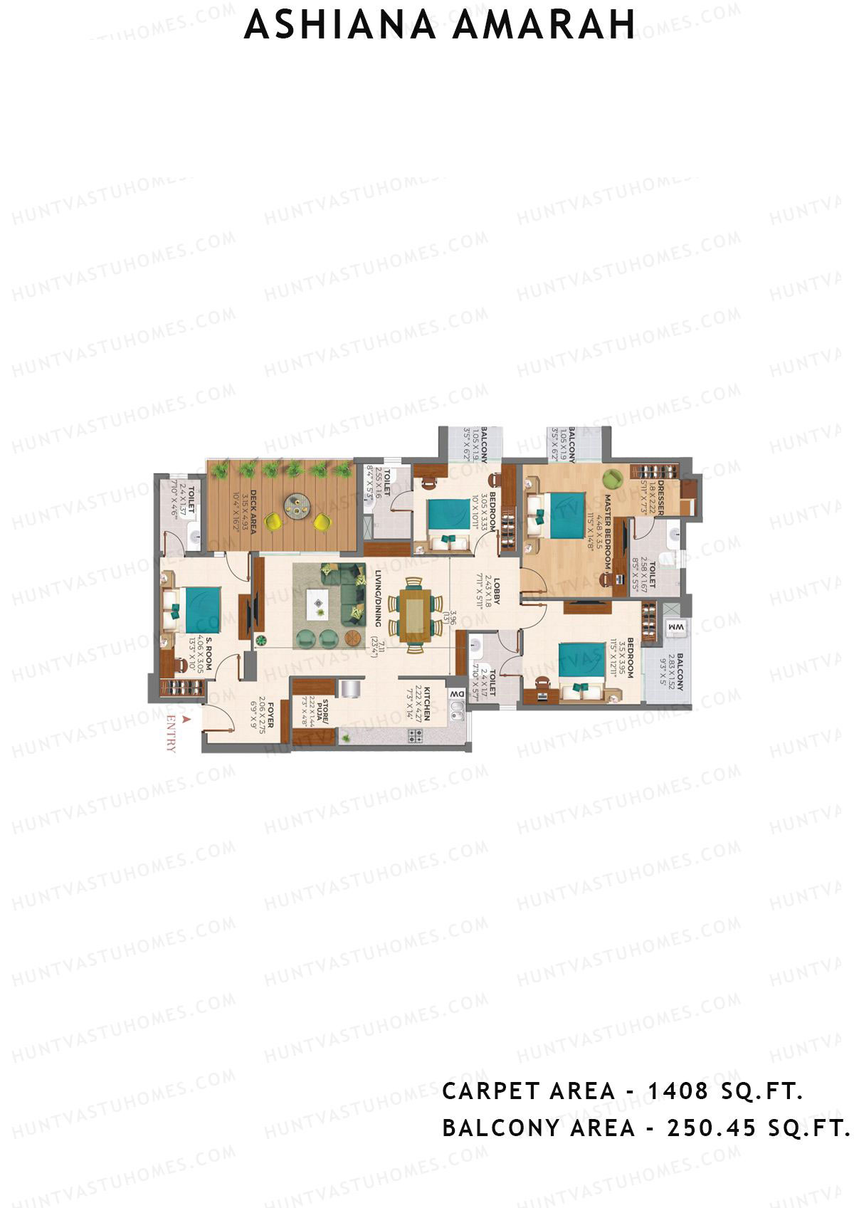 Ashiana Amarah Tower 4 Unit 15 Floor Plan