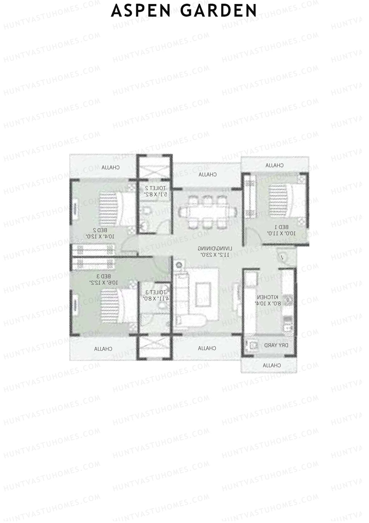 Aspen Garden Wing A Unit 4 Floor Plan