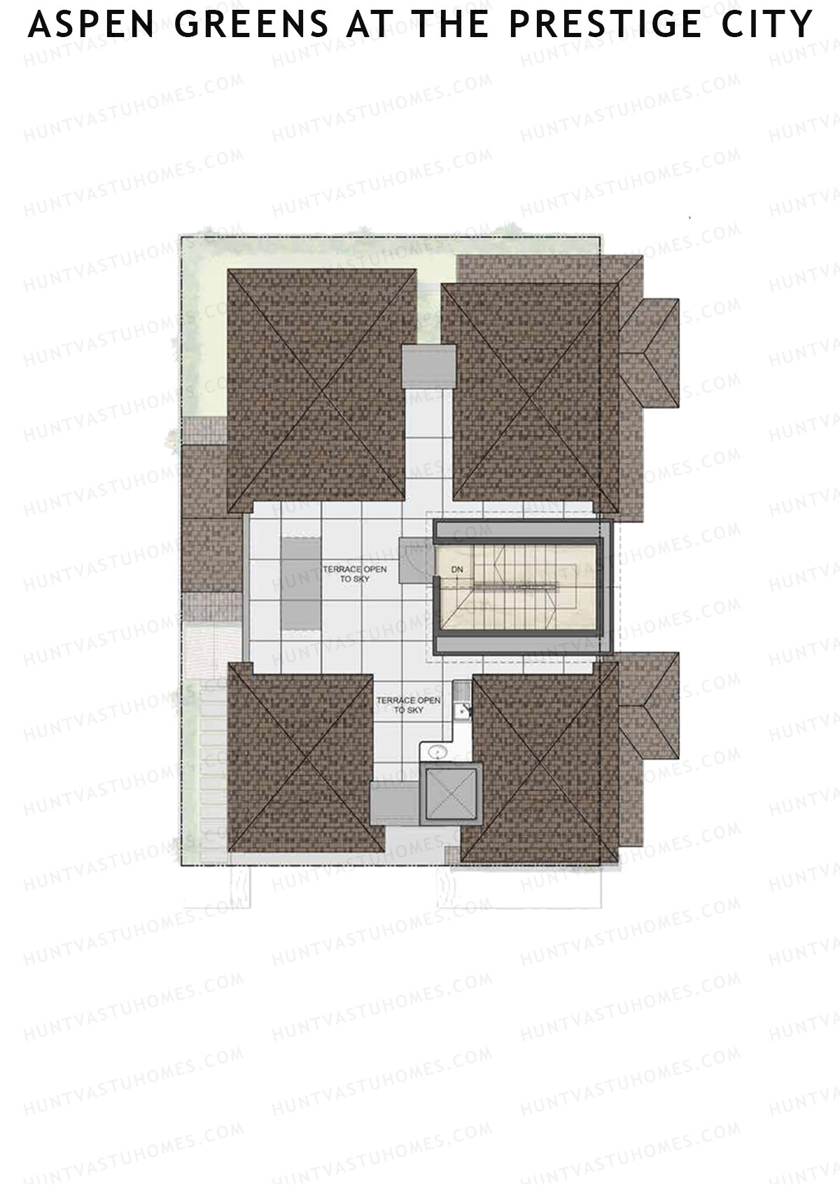 Aspen Greens At The Prestige City, Villas 101-111, Unit 111 (Villa), 4BHK, Super Area 3612   sq ft 