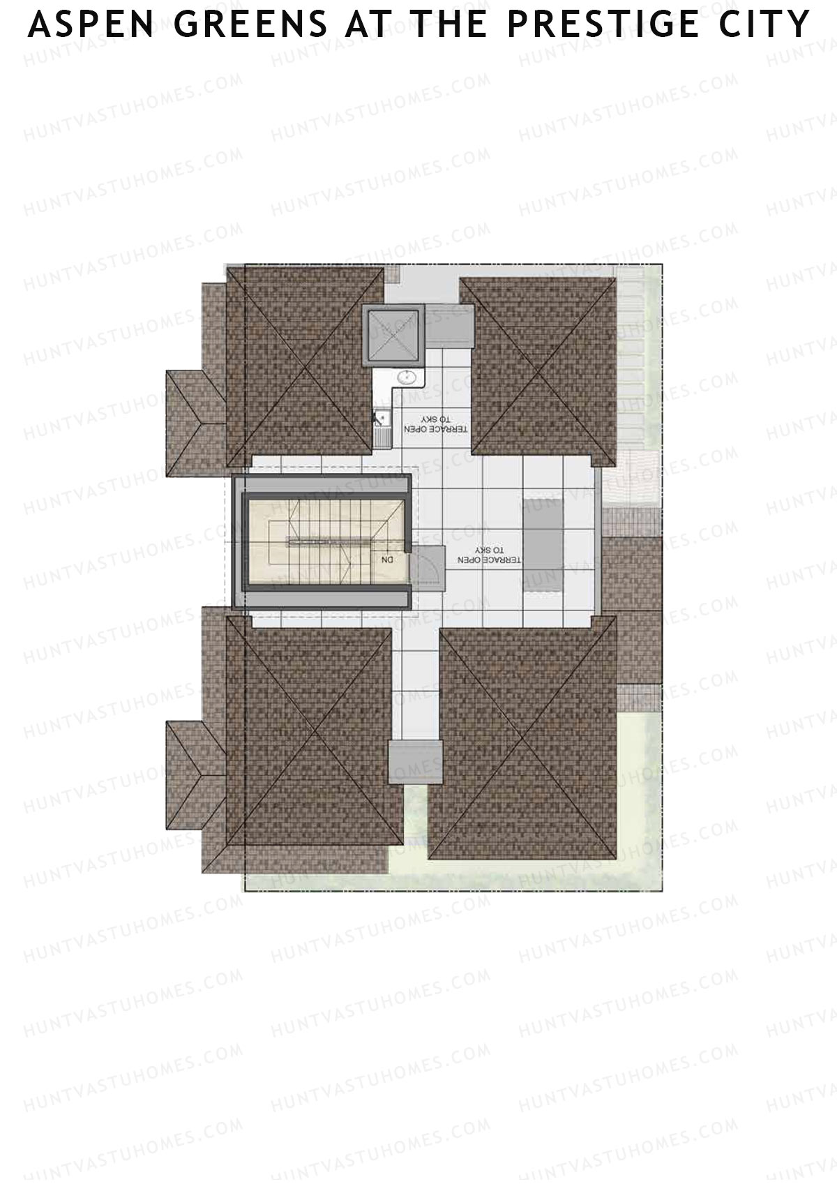 Aspen Greens At The Prestige City, Villas 120-137, Unit 137 (Villa), 4BHK, Super Area 3612   sq ft 