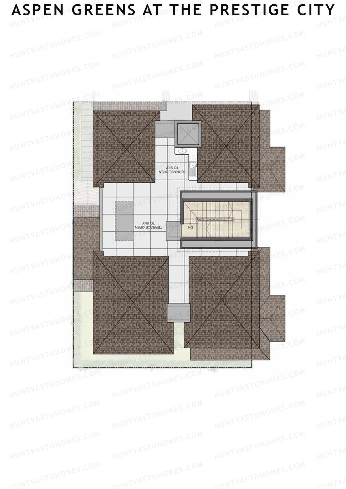 Aspen Greens At The Prestige City, Villas 24-43, Unit 24 (Villa), 4BHK, Super Area 3593   sq ft 