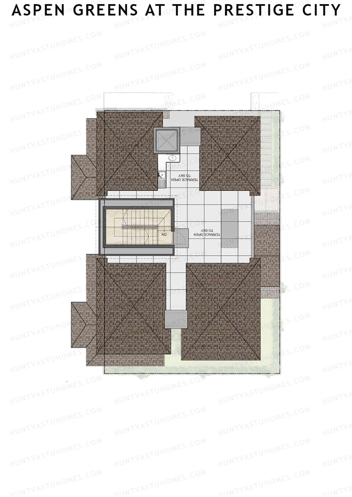 Aspen Greens At The Prestige City, Villas 55-77, Unit 77 (Villa), 4BHK, Super Area 3612   sq ft 
