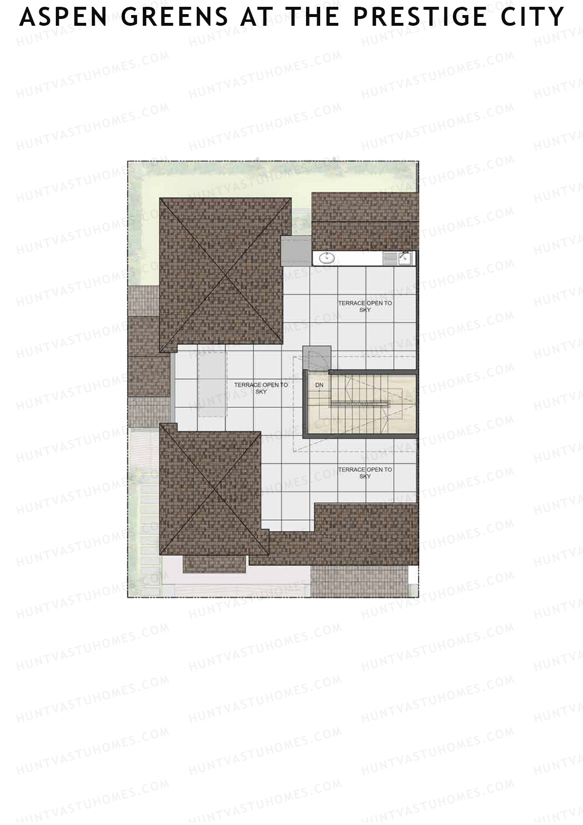 Aspen Greens At The Prestige City, Villas 78 100, Unit 85 (Villa), 4BHK, Super Area 3344   sq ft 