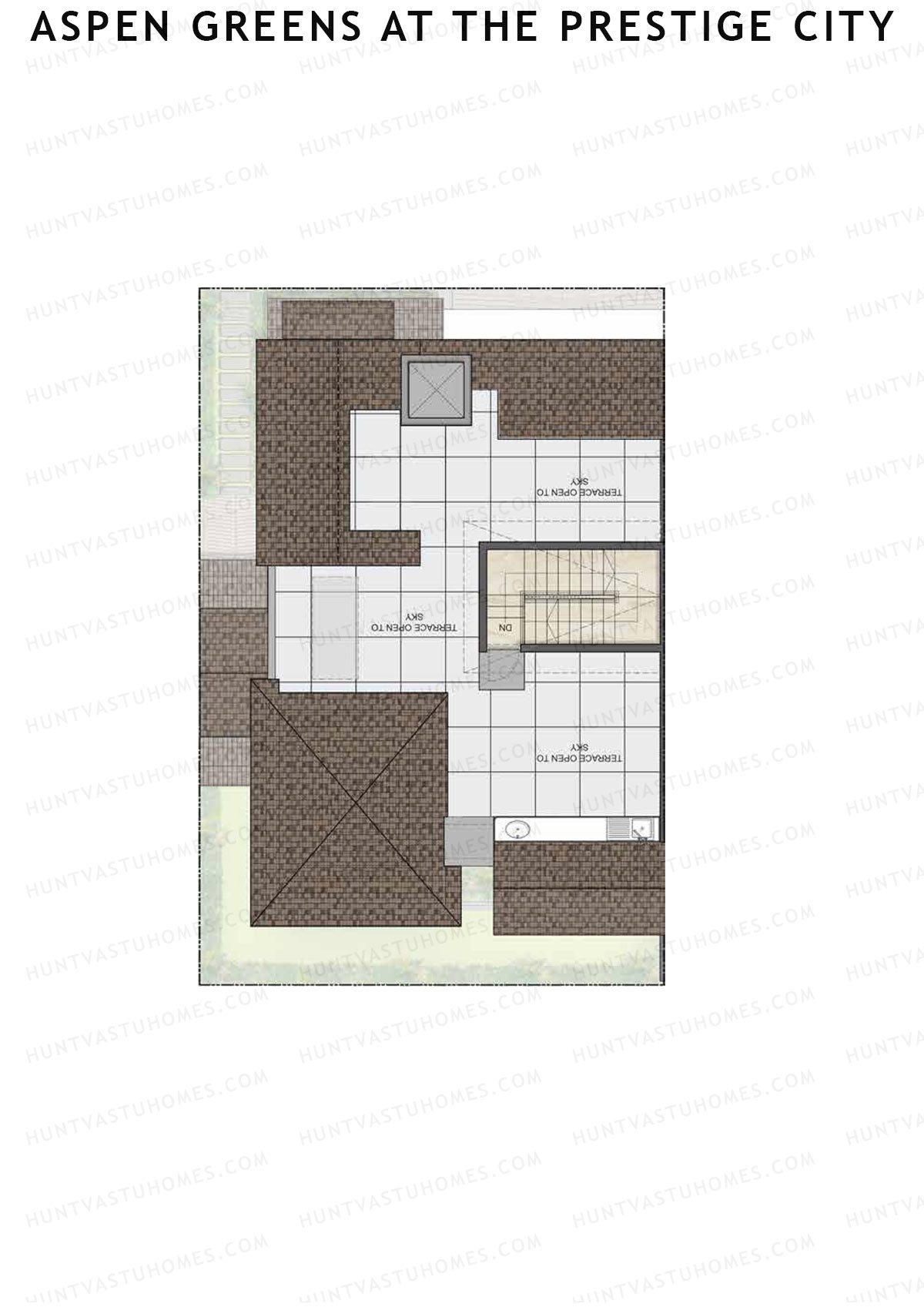 Aspen Greens At The Prestige City, Villas 8-23, Unit 16 (Villa), 4BHK, Super Area 3364   sq ft 