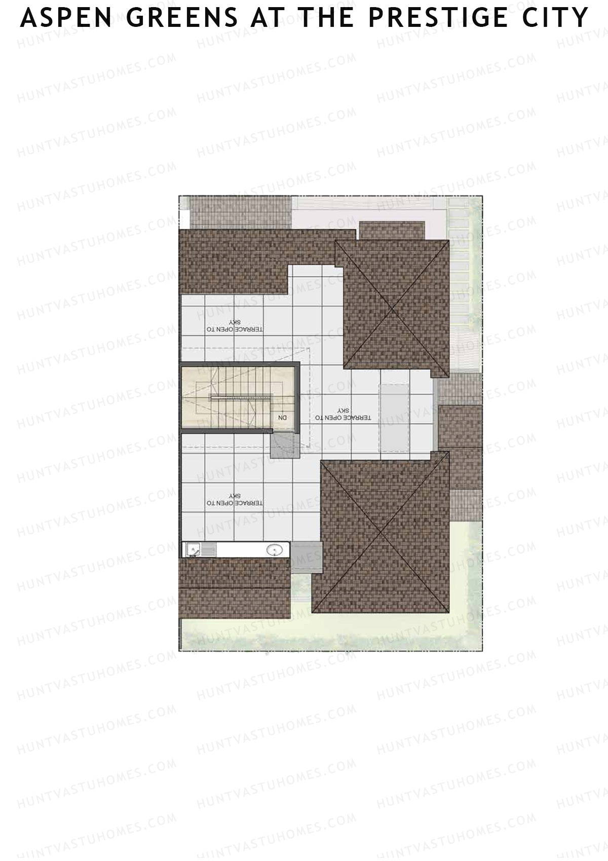 Aspen Greens At The Prestige City, Villas 8-23, Unit 9 (Villa), 4BHK, Super Area 3344   sq ft 