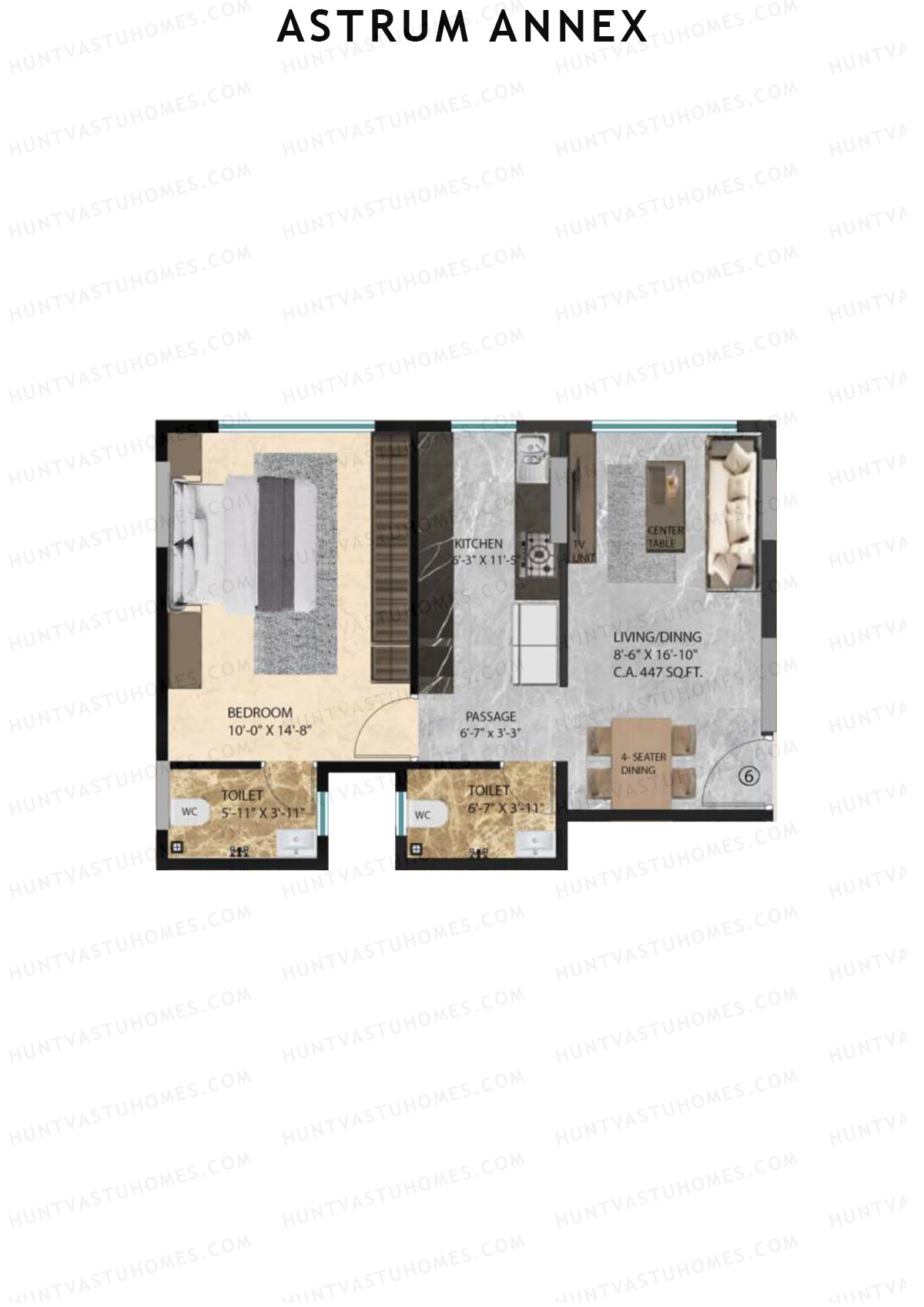 Astrum Annex Tower A Unit 6 Floor Plan