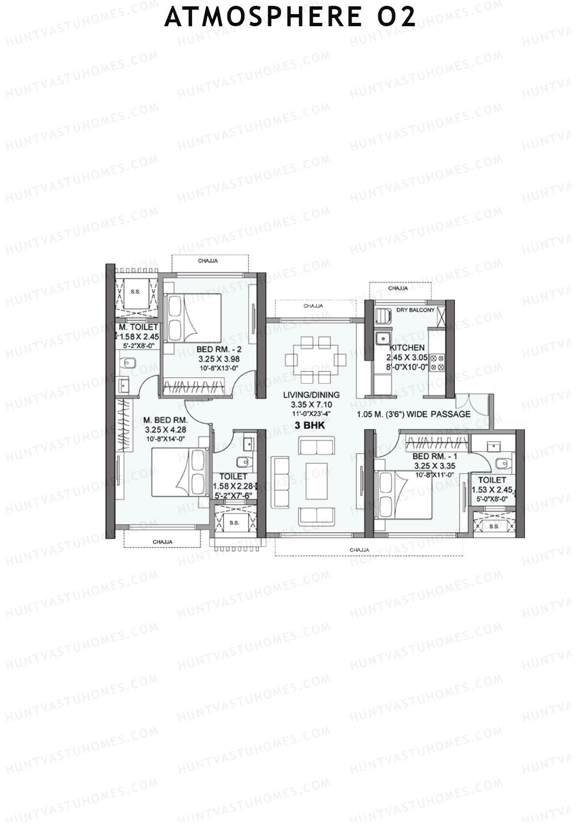 Atmosphere O2 Auris Unit 3 Floor Plan