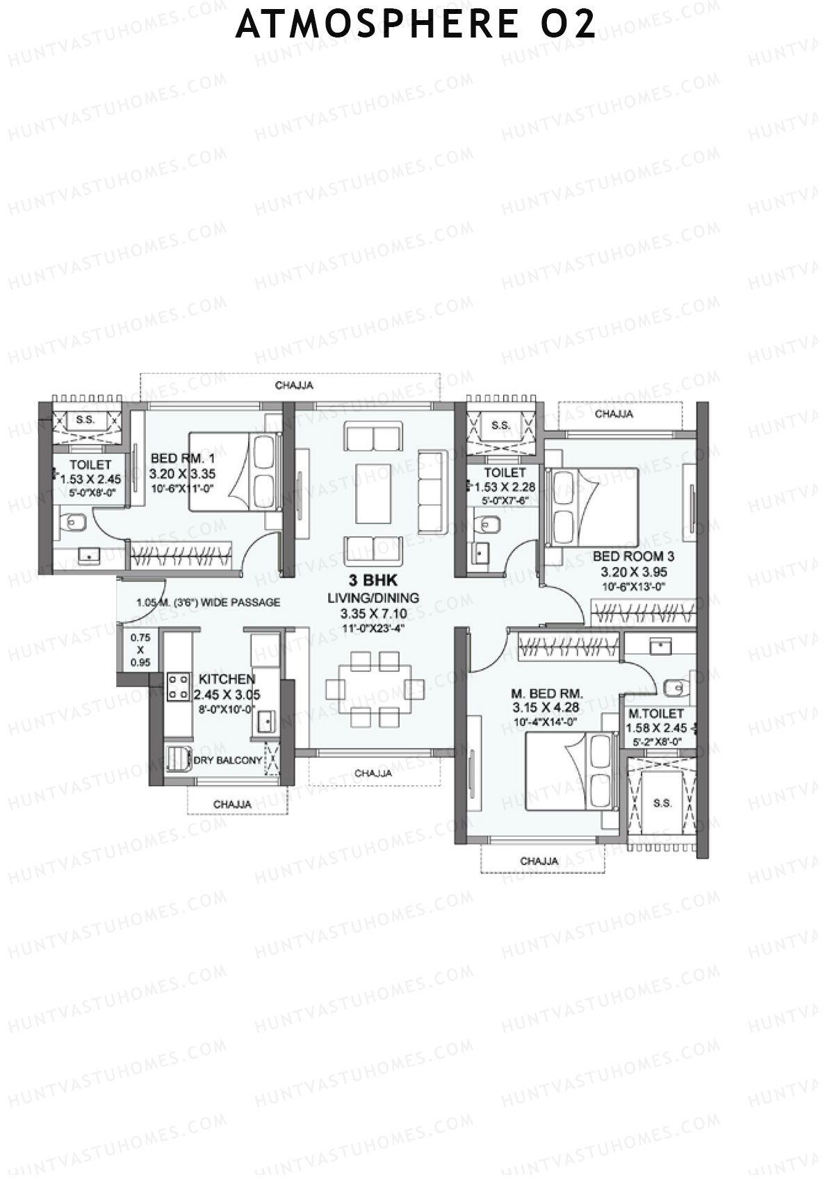 Atmosphere O2 Auris Unit 6 Floor Plan