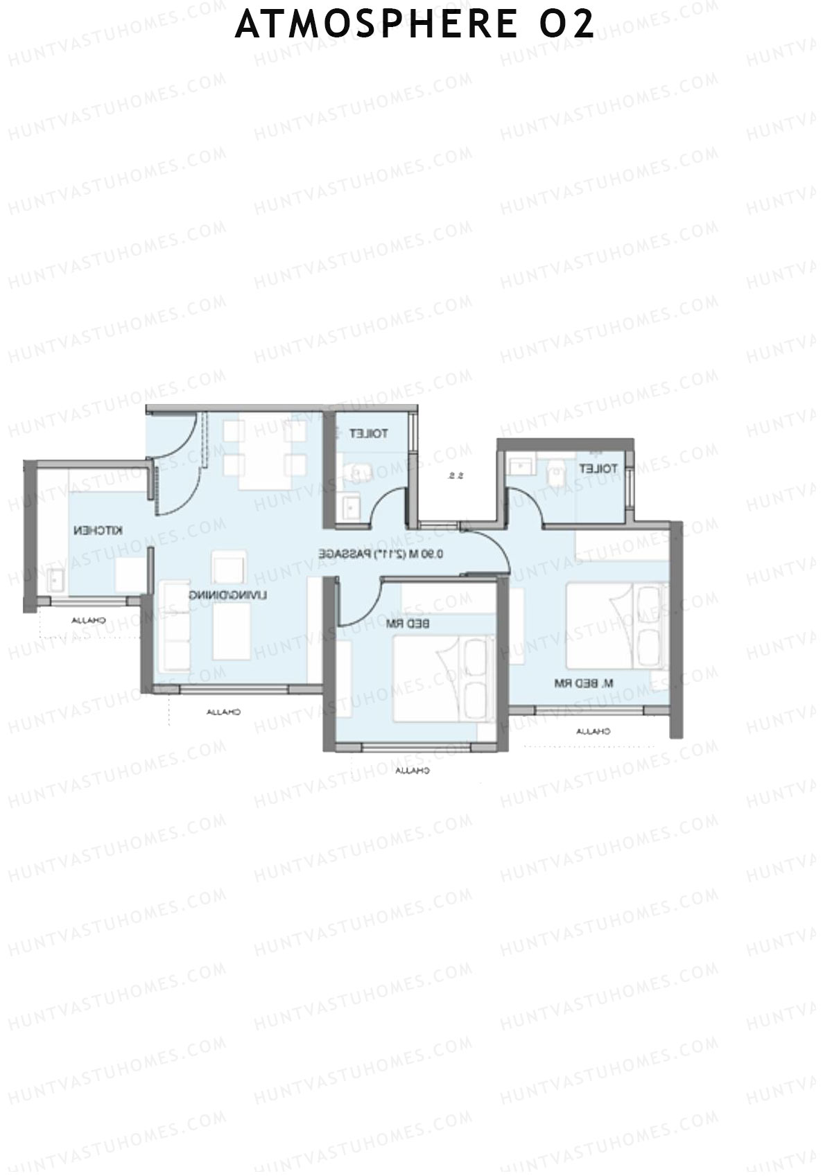 Atmosphere O2 Azure Unit 8 Floor Plan