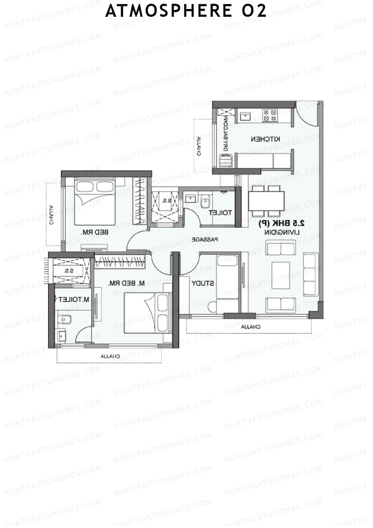 Atmosphere O2 Ciana Unit 2 Floor Plan