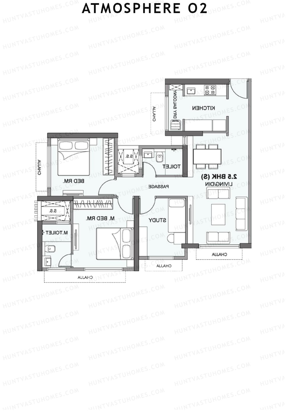 Atmosphere O2 Ciana Unit 2 Floor Plan