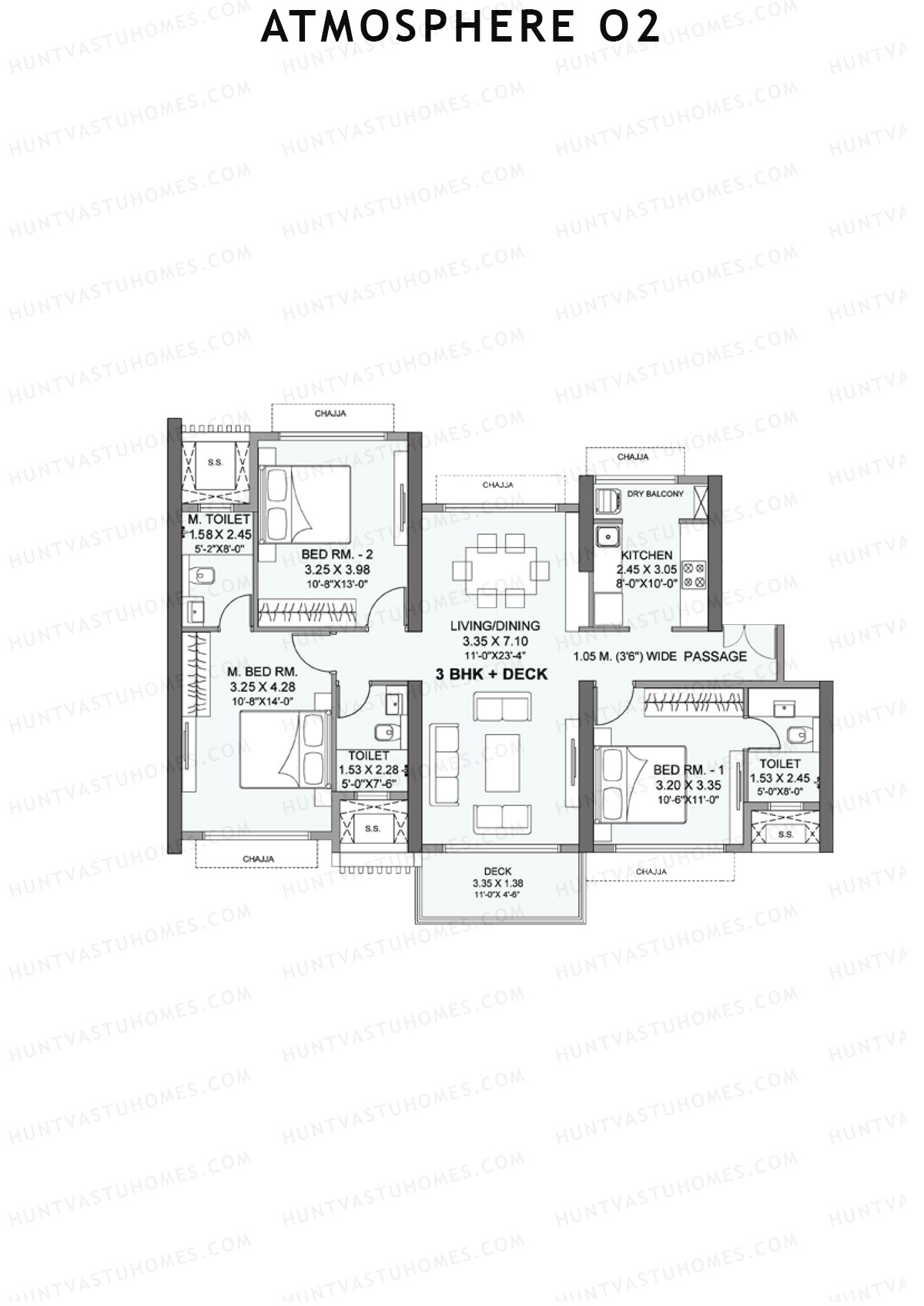 Atmosphere O2 Ciana Unit 3 Floor Plan