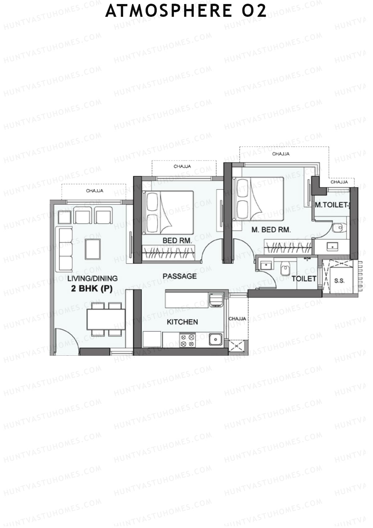 Atmosphere O2 Ciana Unit 5 Floor Plan
