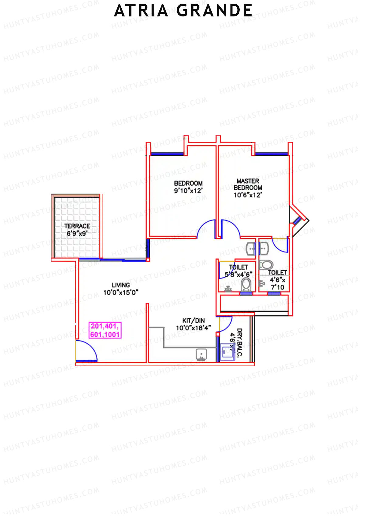 Atria Grande Wing A Unit 1 Floor Plan