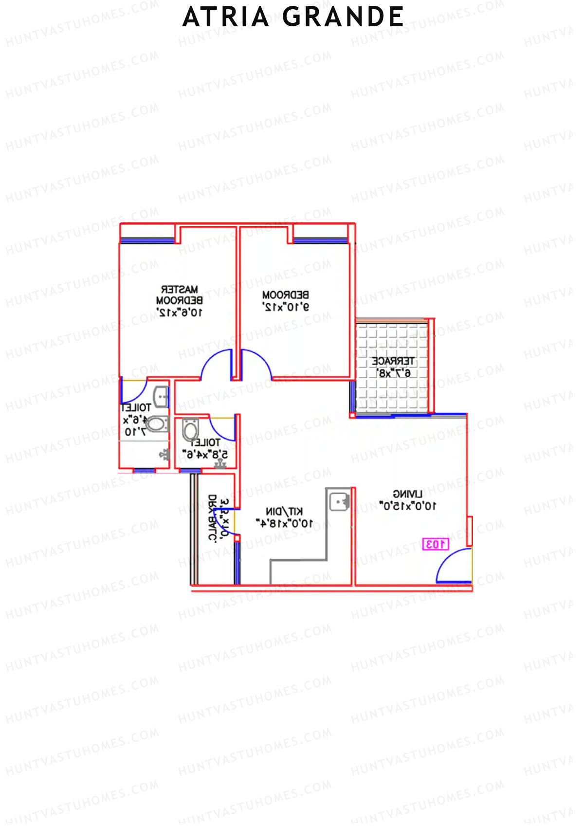 Atria Grande Wing A Unit 8 Floor Plan