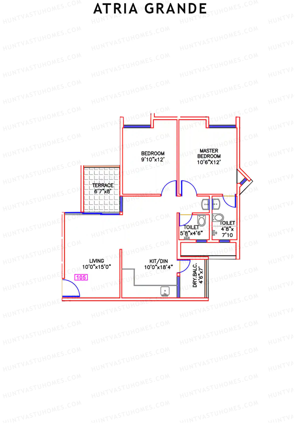 Atria Grande Wing B Unit 1 Floor Plan