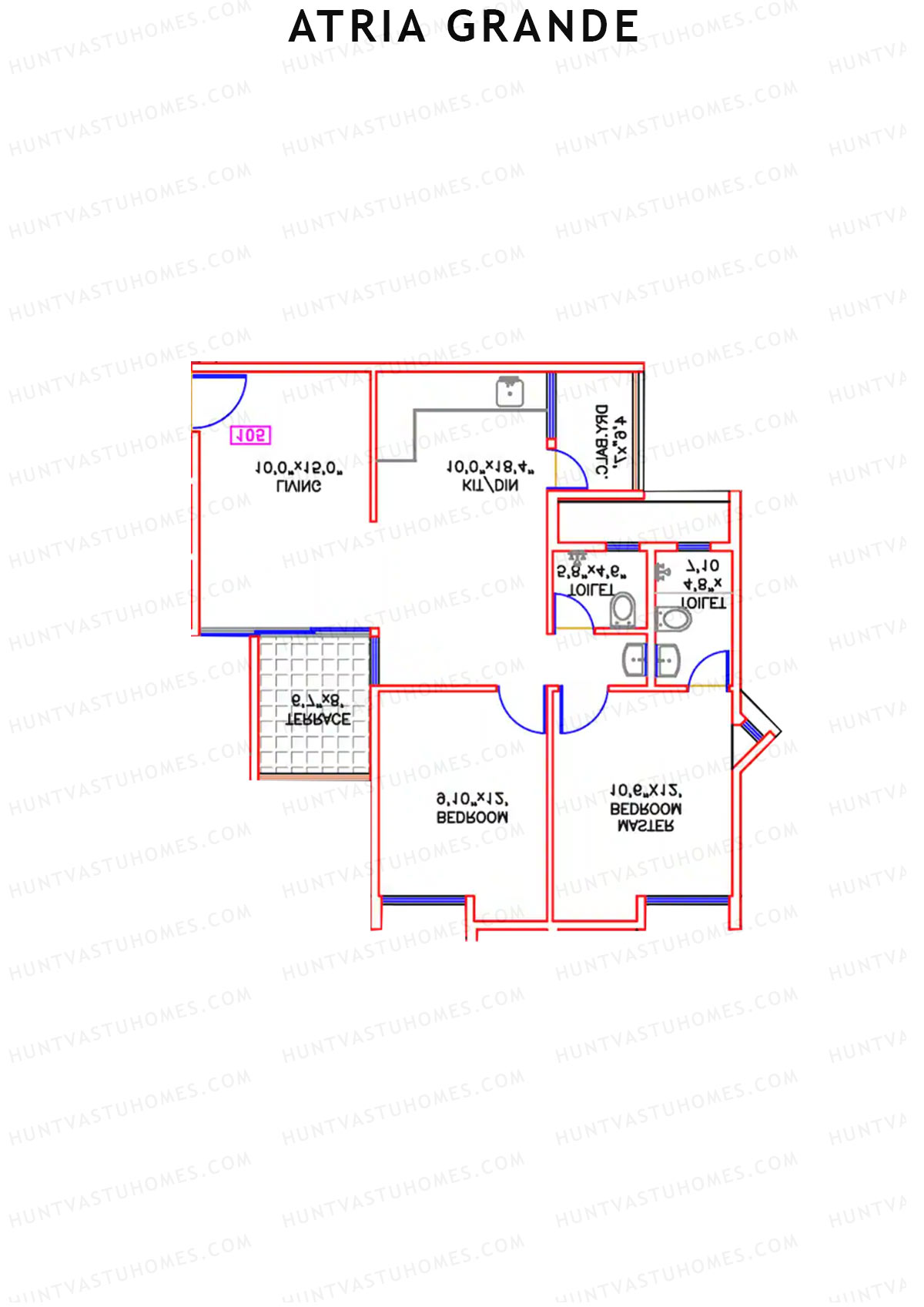 Atria Grande Wing C Unit 2 Floor Plan