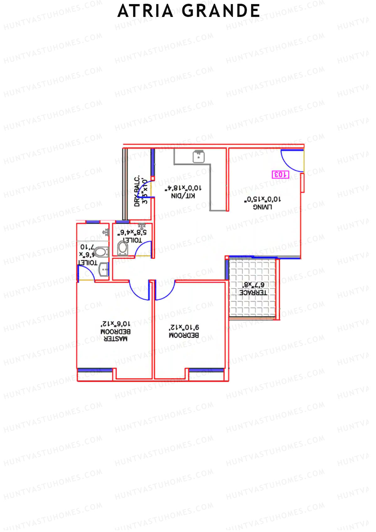 Atria Grande Wing C Unit 3 Floor Plan