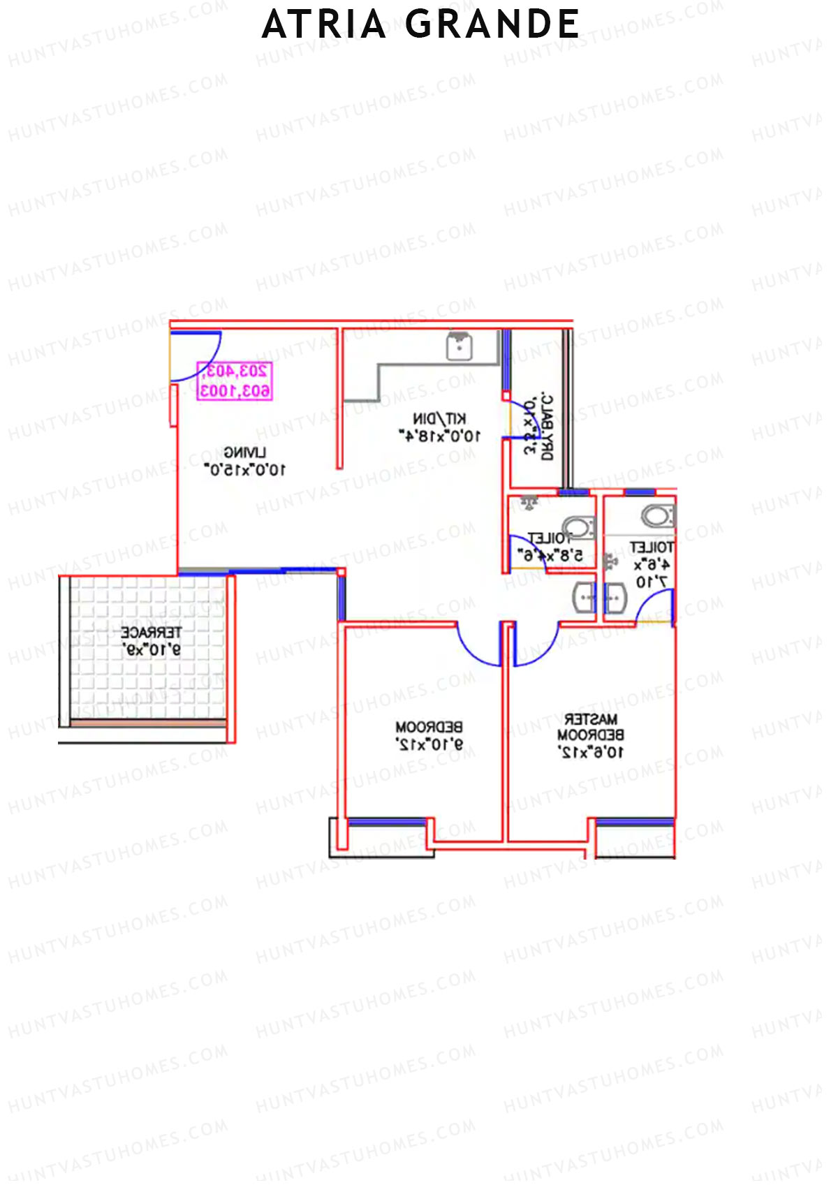 Atria Grande Wing C Unit 4 Floor Plan