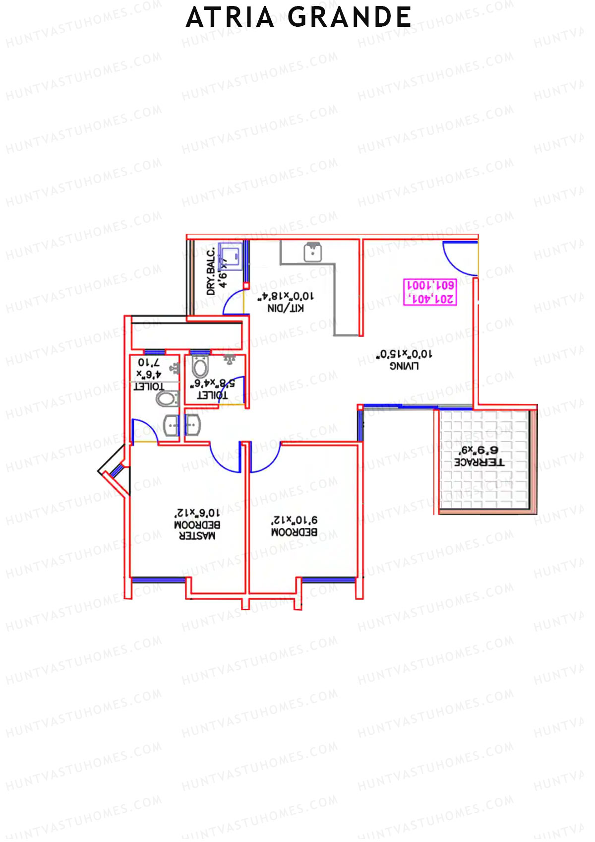 Atria Grande Wing C Unit 5 Floor Plan
