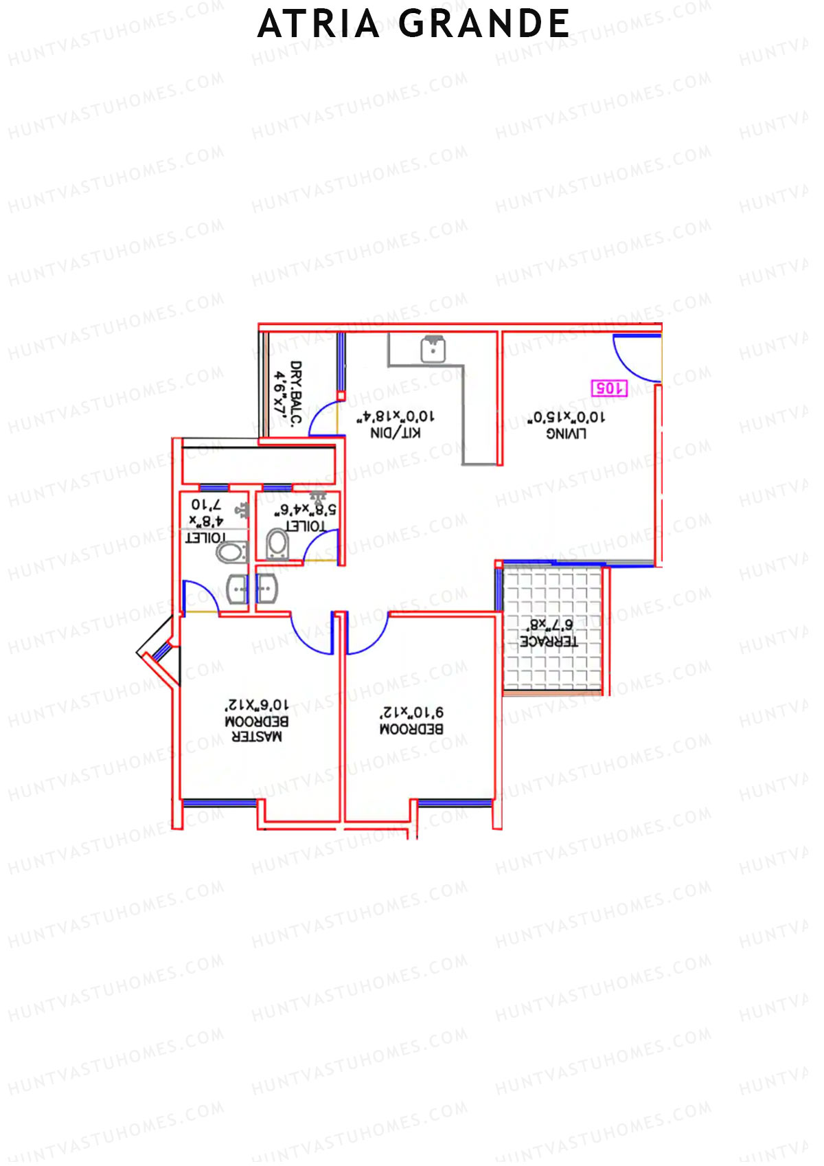 Atria Grande Wing C Unit 5 Floor Plan