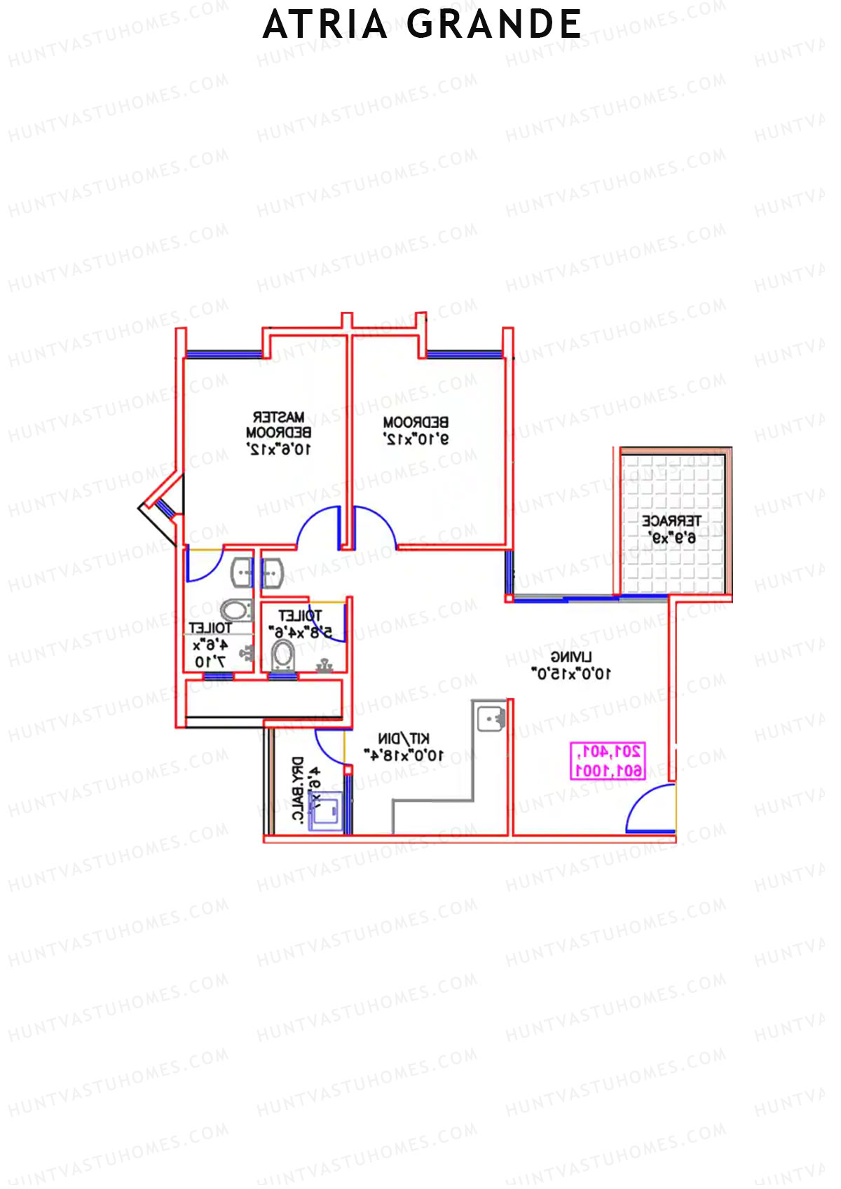 Atria Grande Wing C Unit 6 Floor Plan