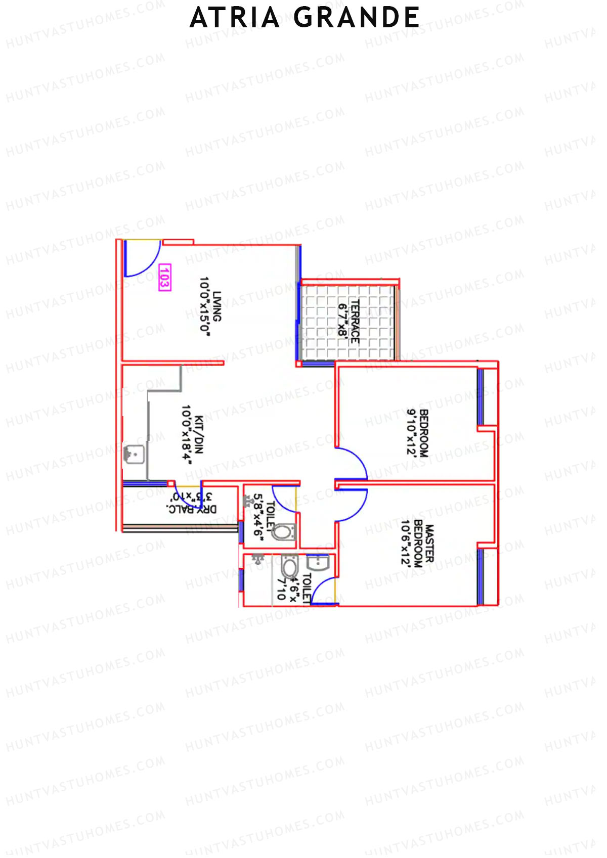 Atria Grande Wing D Unit 1 Floor Plan