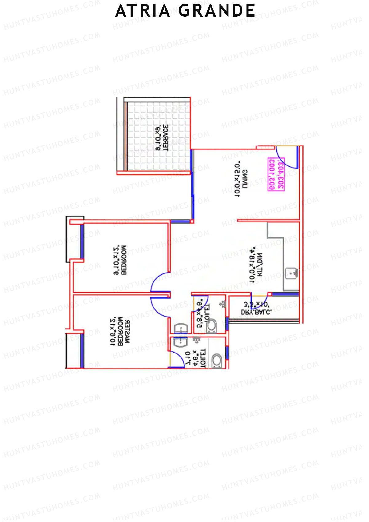 Atria Grande Wing D Unit 2 Floor Plan