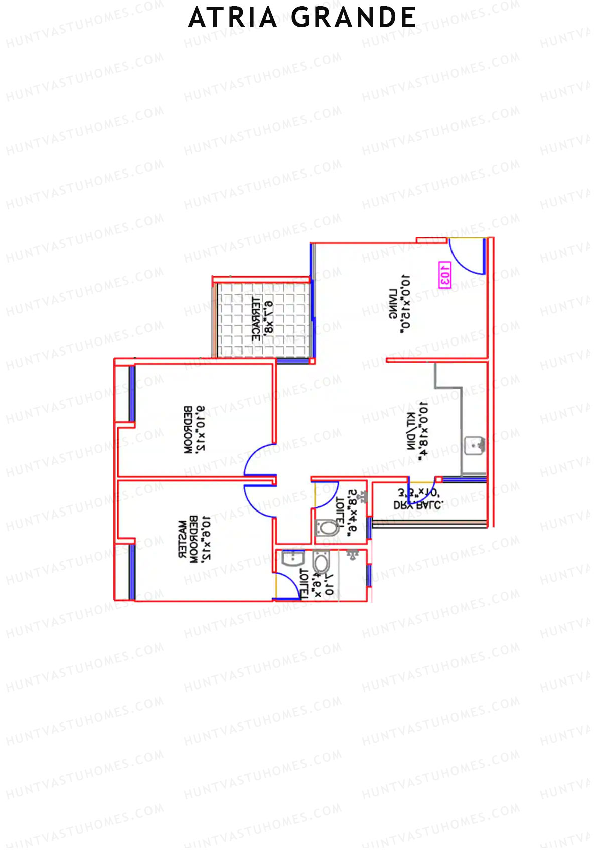 Atria Grande Wing D Unit 2 Floor Plan