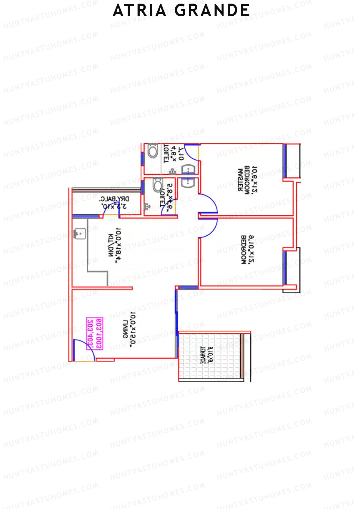 Atria Grande Wing D Unit 8 Floor Plan