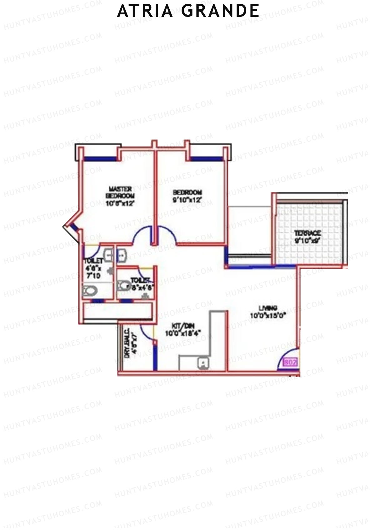 Atria Grande Wing F Unit 2 Floor Plan
