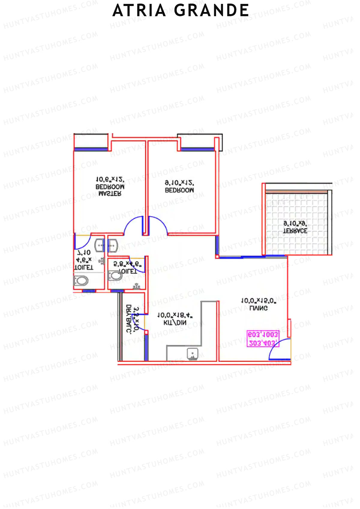 Atria Grande Wing F Unit 4 Floor Plan