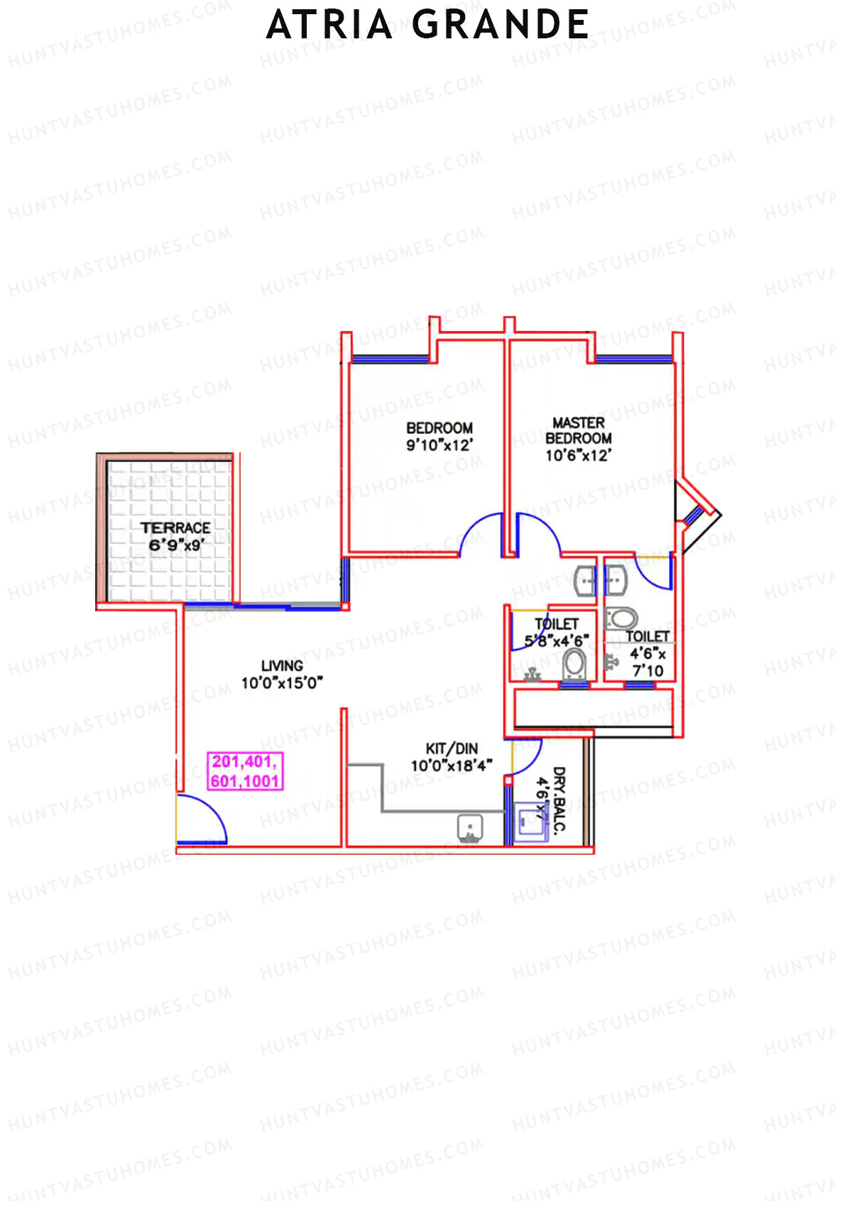Atria Grande Wing F Unit 5 Floor Plan
