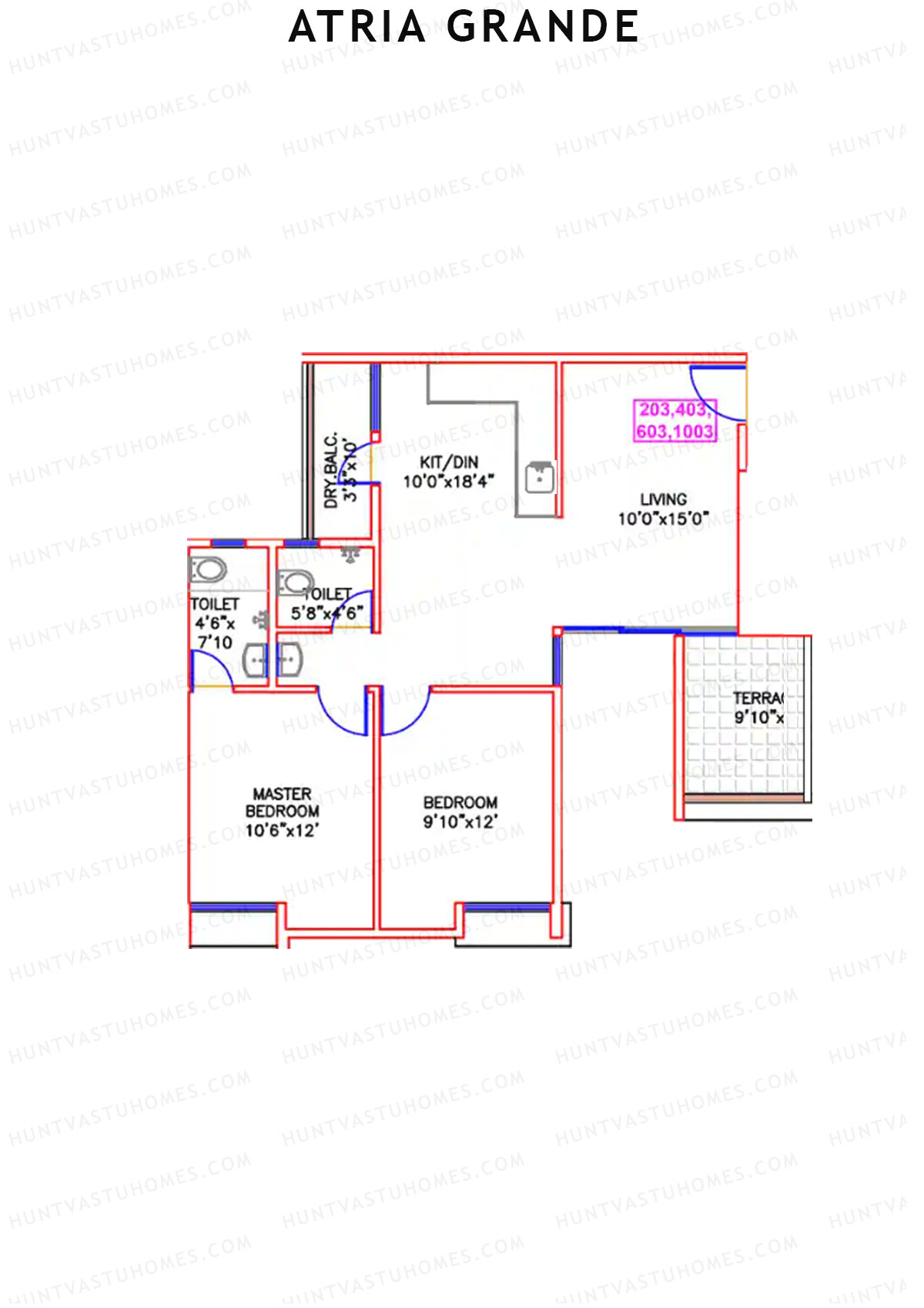 Atria Grande Wing F Unit 7 Floor Plan