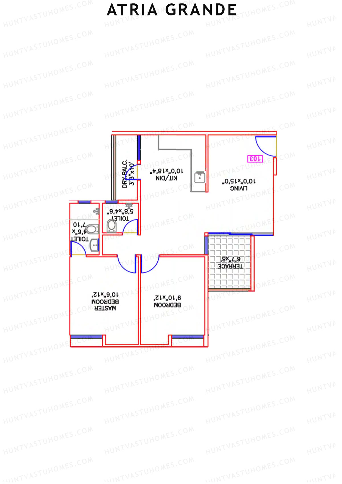 Atria Grande Wing F Unit 7 Floor Plan